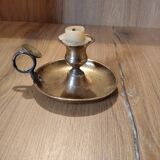 Brass cellar rat candle holder