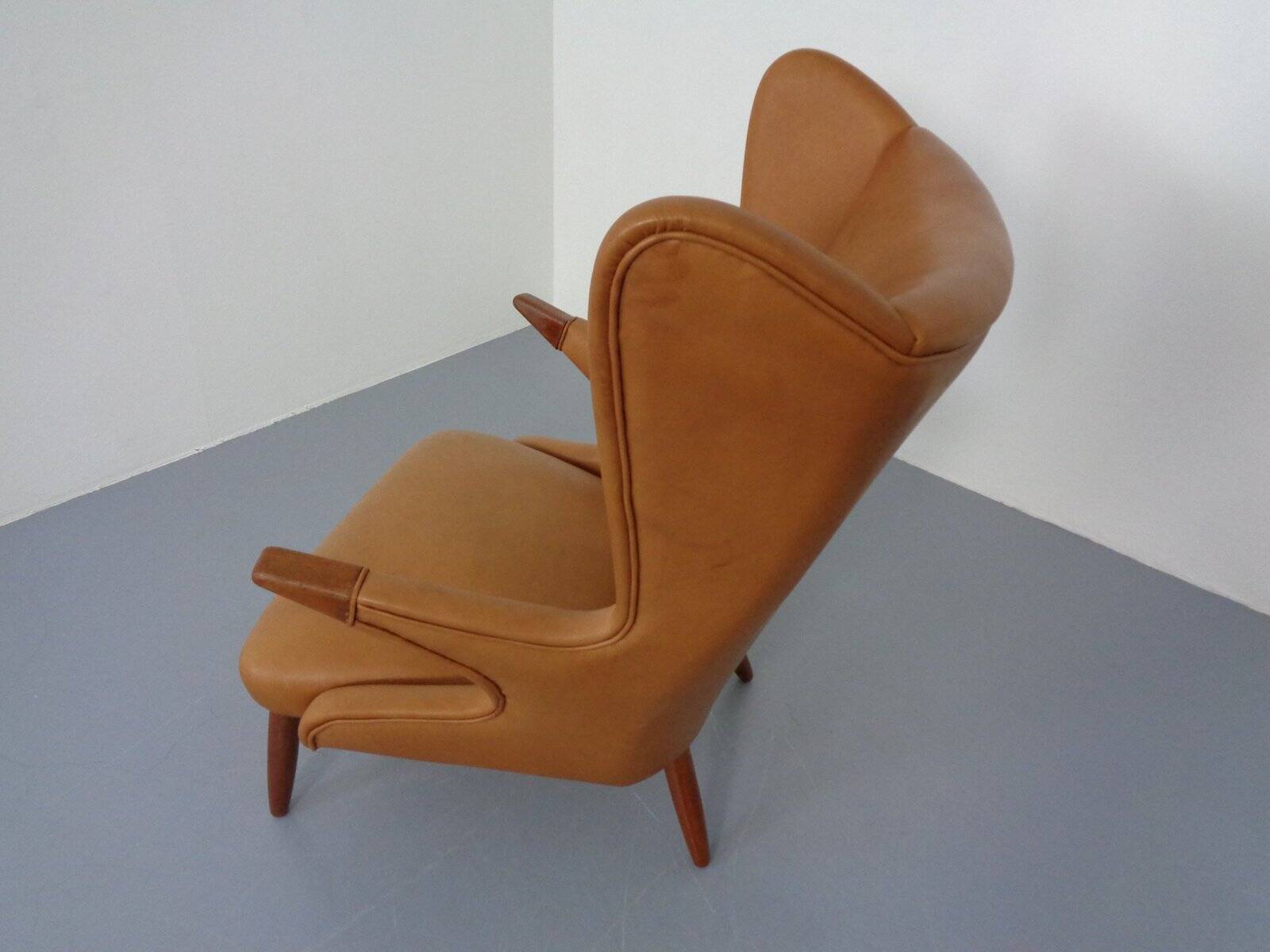 Teak and leather armchair by Svend Skipper for Skippers Møbler, Denmark, 1960s