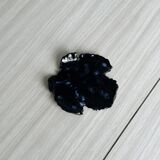 Vide-poche artisanal en céramique noire émaillée