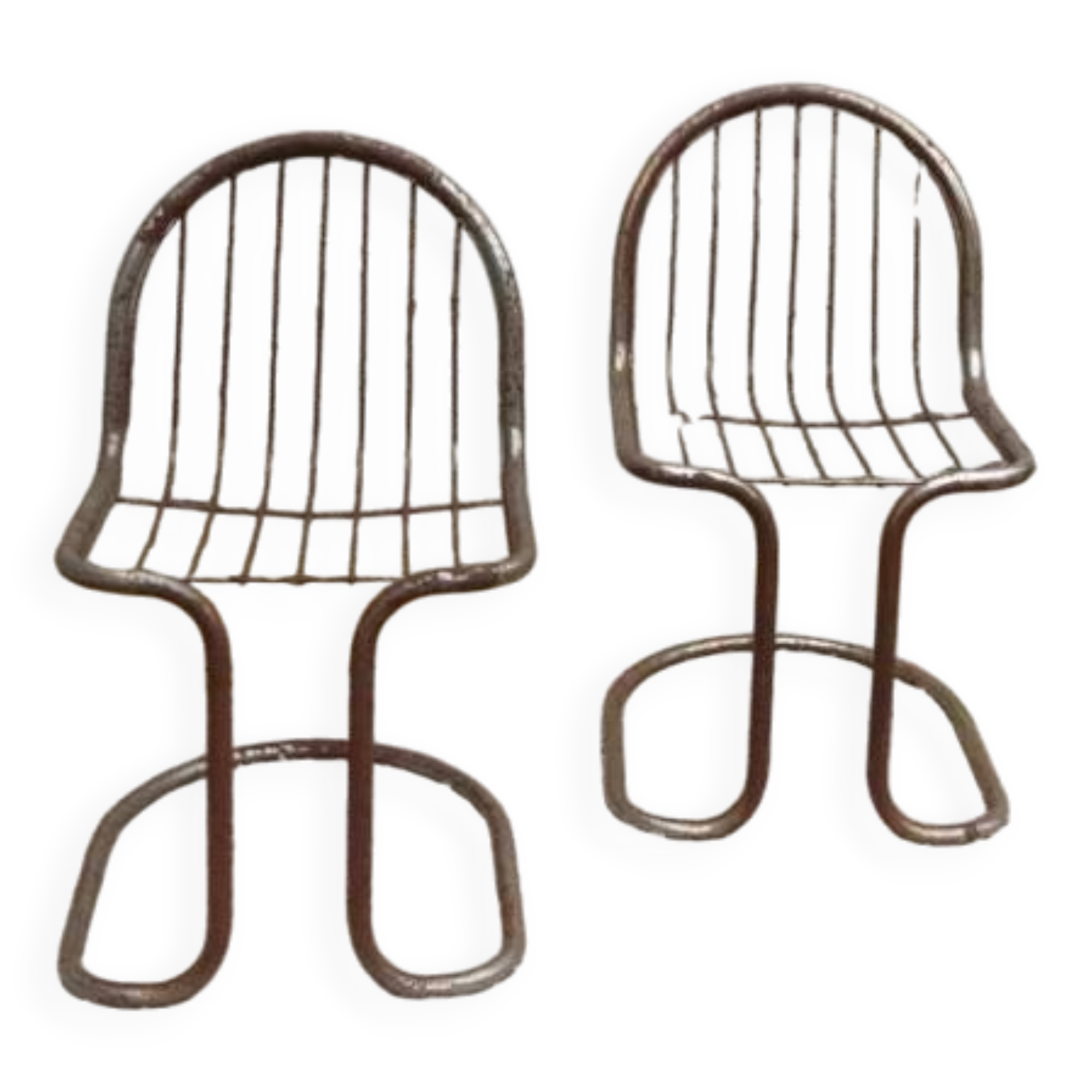 Two Rinaldi style chrome chairs