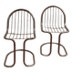 Two Rinaldi style chrome chairs