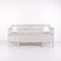 Antique storage bench – grey painted – pine wood – 1860s