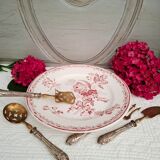 Antique mounted plate in ironstone earthenware.