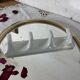 Vintage ceramic tea towel holder