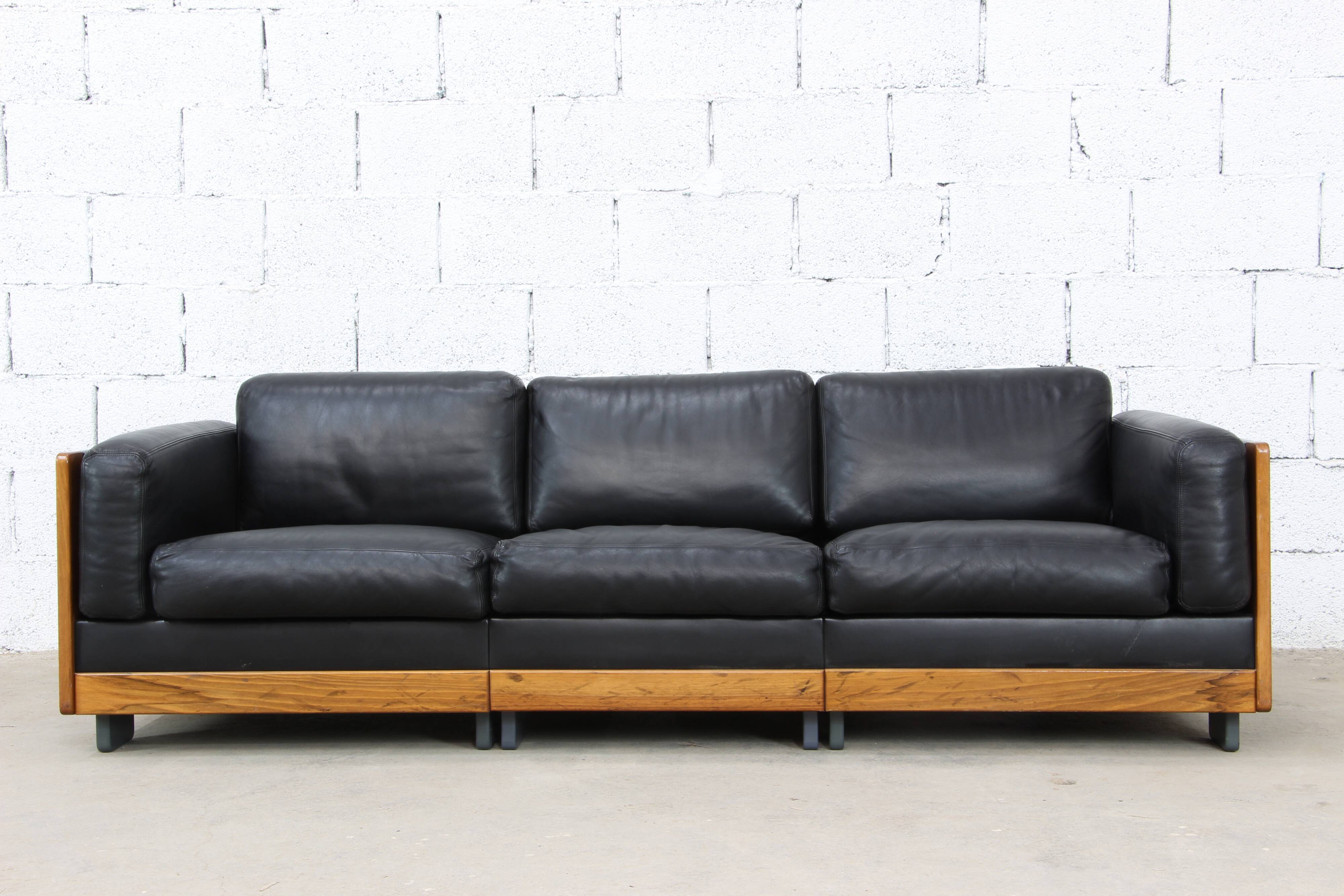 Leather sofa Afra & Tobia Scarpa Cassina