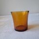 6 Vintage Amber Water Glasses. DURALEX