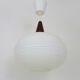 Scandinavian suspension teak and opaline, 1960 Denmark