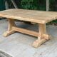 19th century solid oak monastery farmhouse dining table 200cm