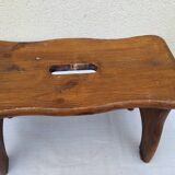 Old small vintage farm stool