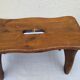 Old small vintage farm stool