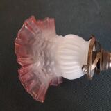 Tulip-shaped opaline wall light