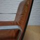 Program 2000 armchair in leather by Delta Design for Wilkhahn, 1960s.