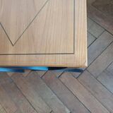 Pair of patinated Directoire style bedside or sofa end tables