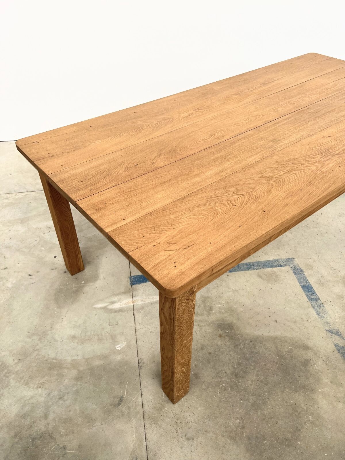 Large contemporary solid oak farmhouse table