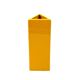Space age yellow ceramic vase, Pietro Arosio, Parravicini Italy ca. 1960