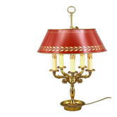 Bronze Bouillotte Lamp in Solid Empire Style Five Lights * Lucien Ga