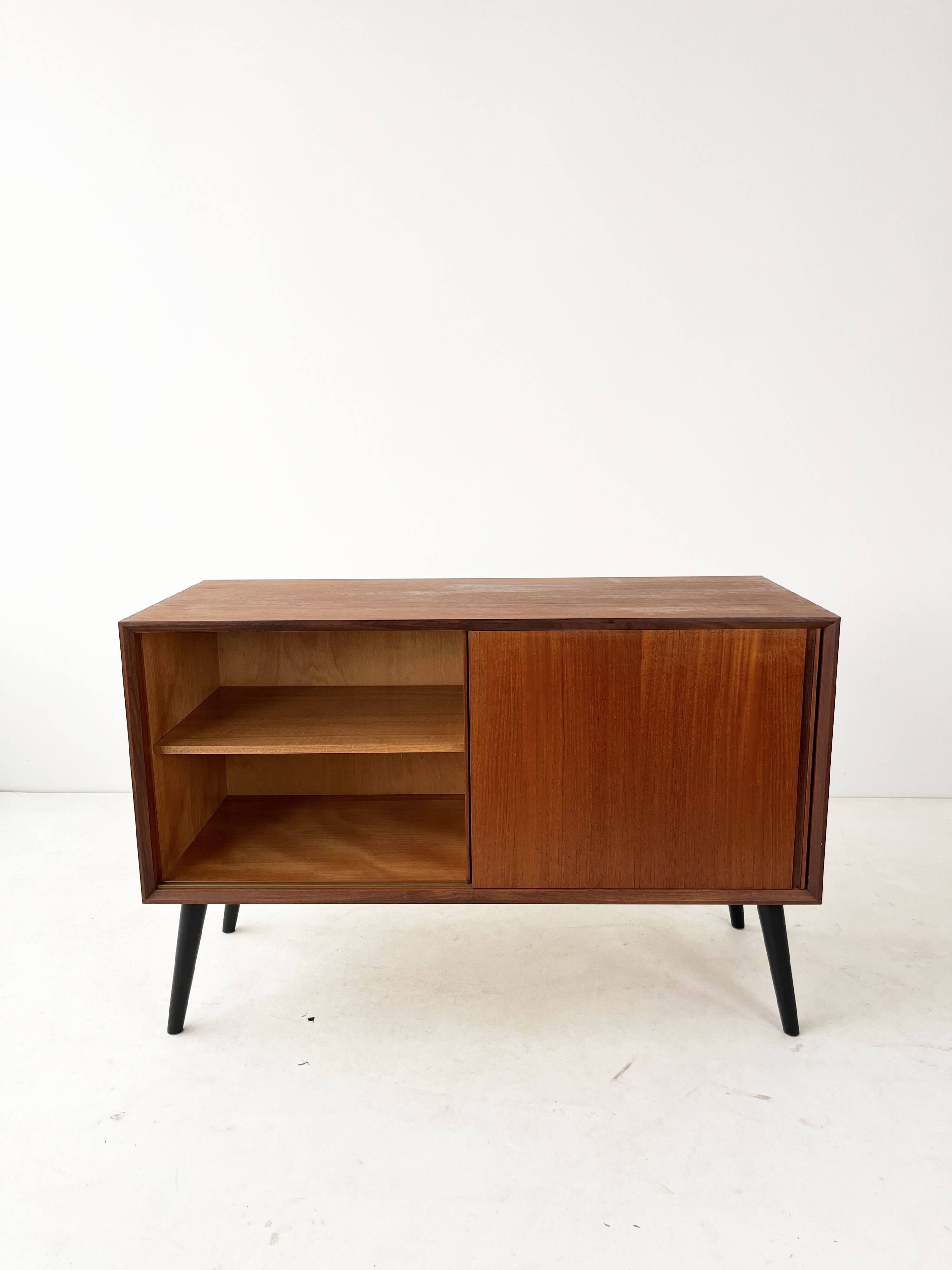 Vintage Sliding Door Cabinet