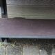 Old workshop wall shelf