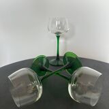 Set of 3 vintage stemmed glasses