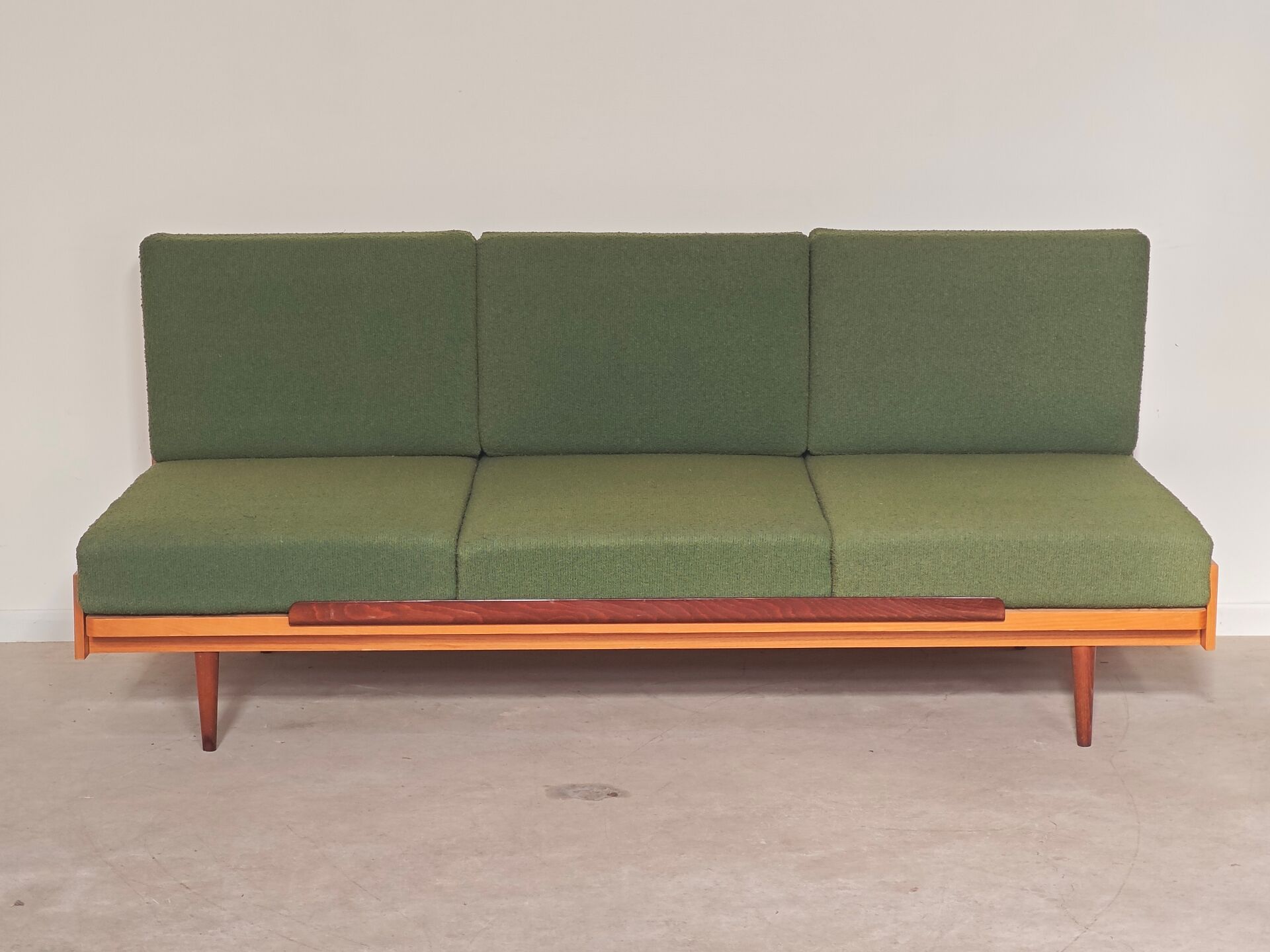 Green folding bench sofa by UP Zavody 1970
