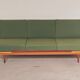 Green folding bench sofa by UP Zavody 1970