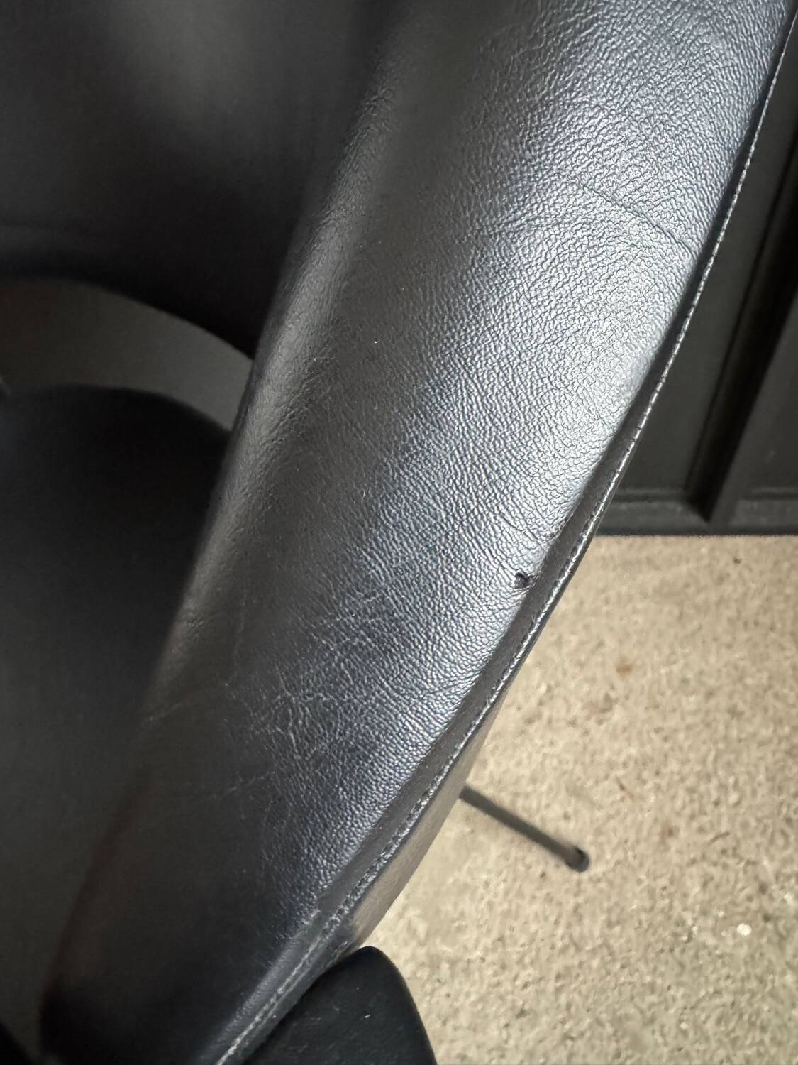 Black armchair from the 1950s