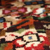 Tapis vintage fait main Bakhtiari persan 114cm x 152cm (1970s)