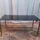 Vintage brass and glass coffee table