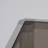 Glass and chrome dining table, 1970s