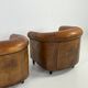 Set of 2 club armchairs