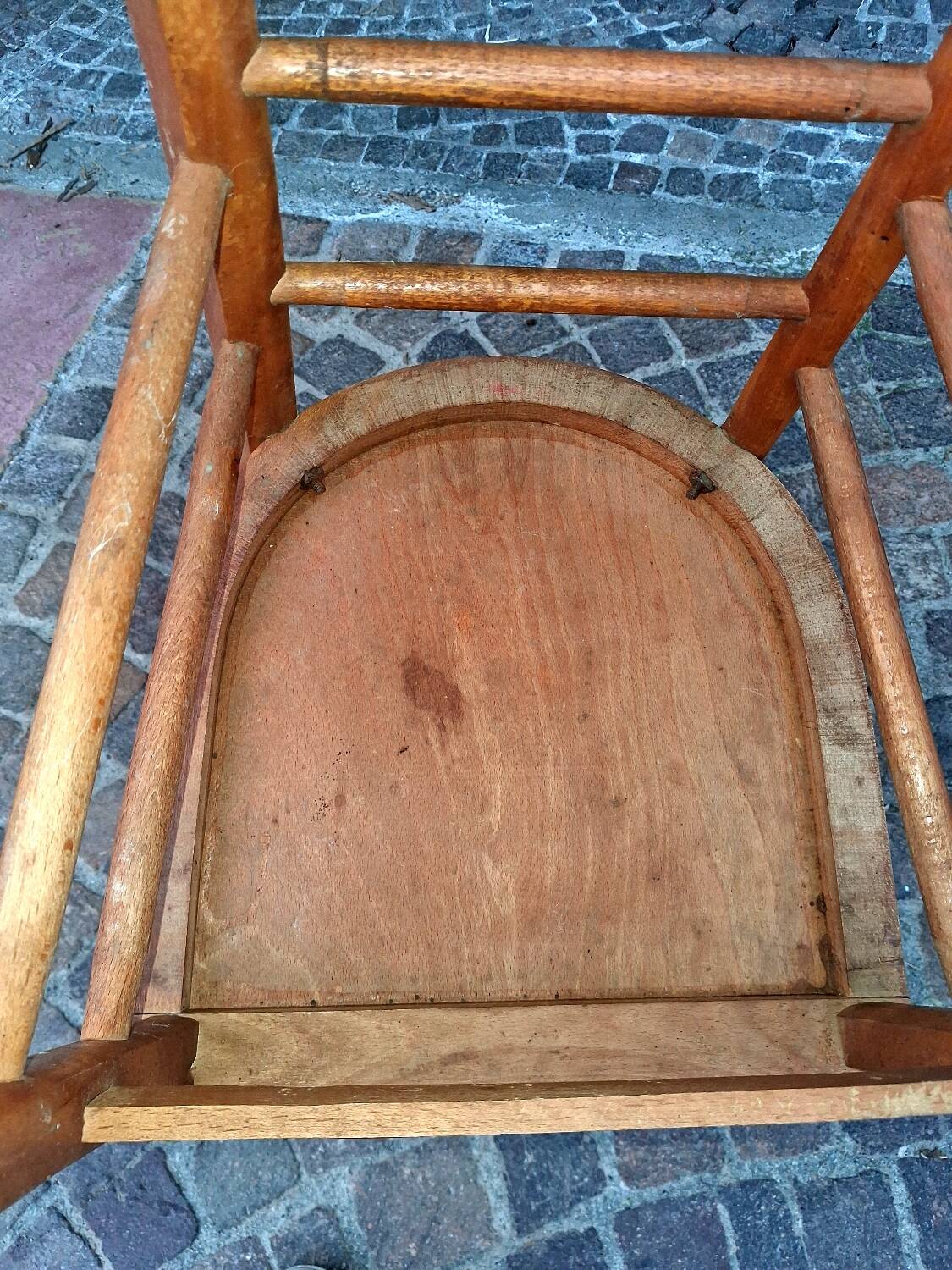 Light beech bistro bar restaurant chair