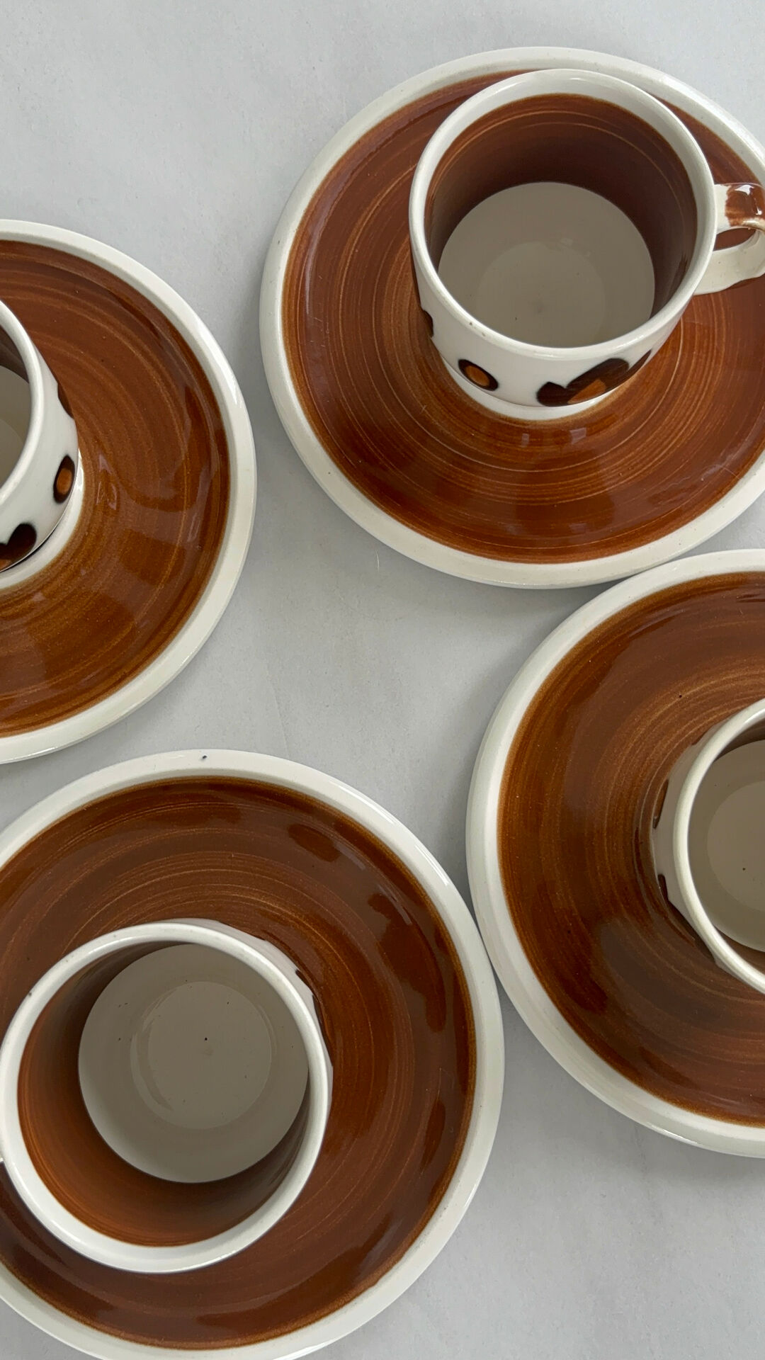 Set of 4 Boch La Louvière Kimono coffee cups with saucers – Service