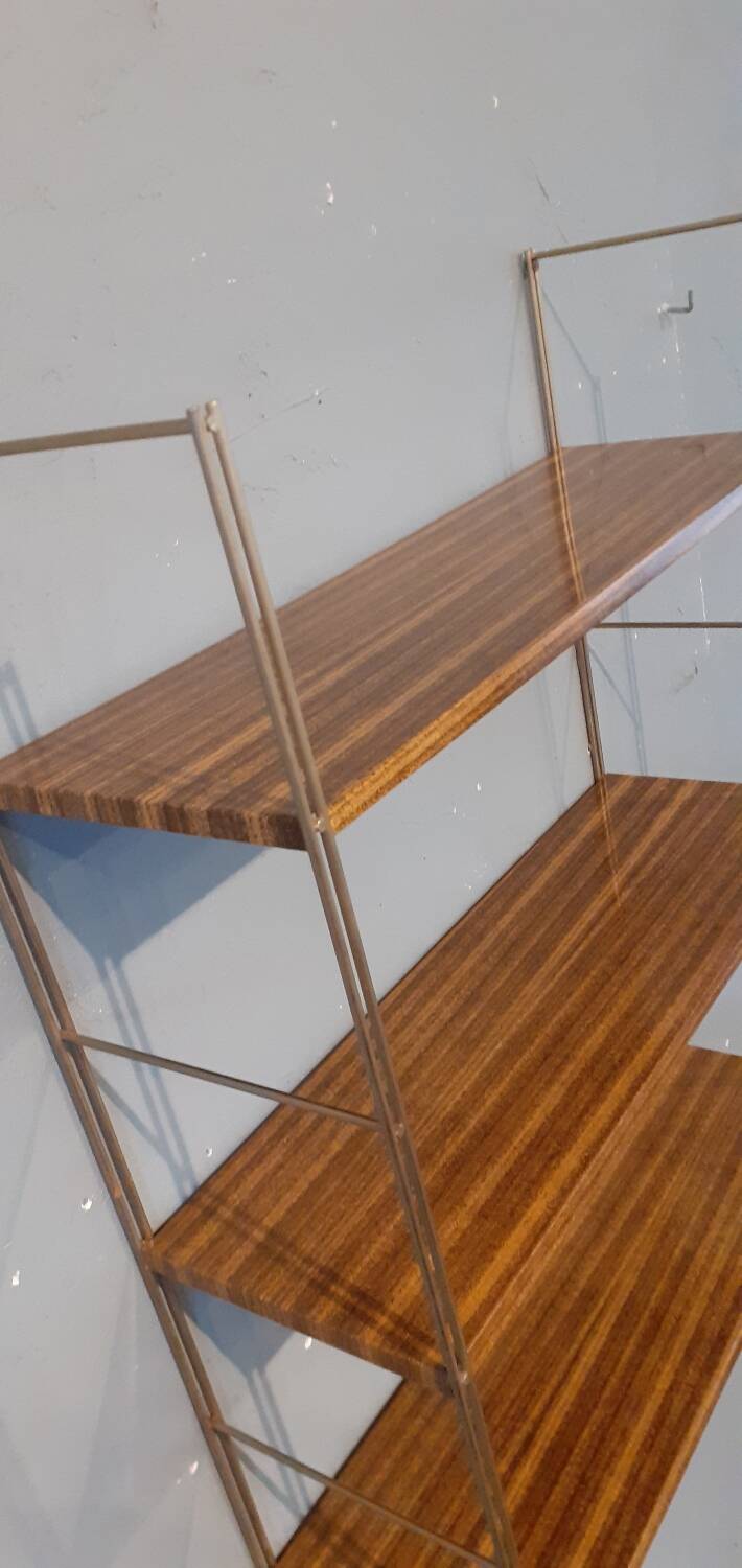 Étagère murale vintage année 60 métal laqué