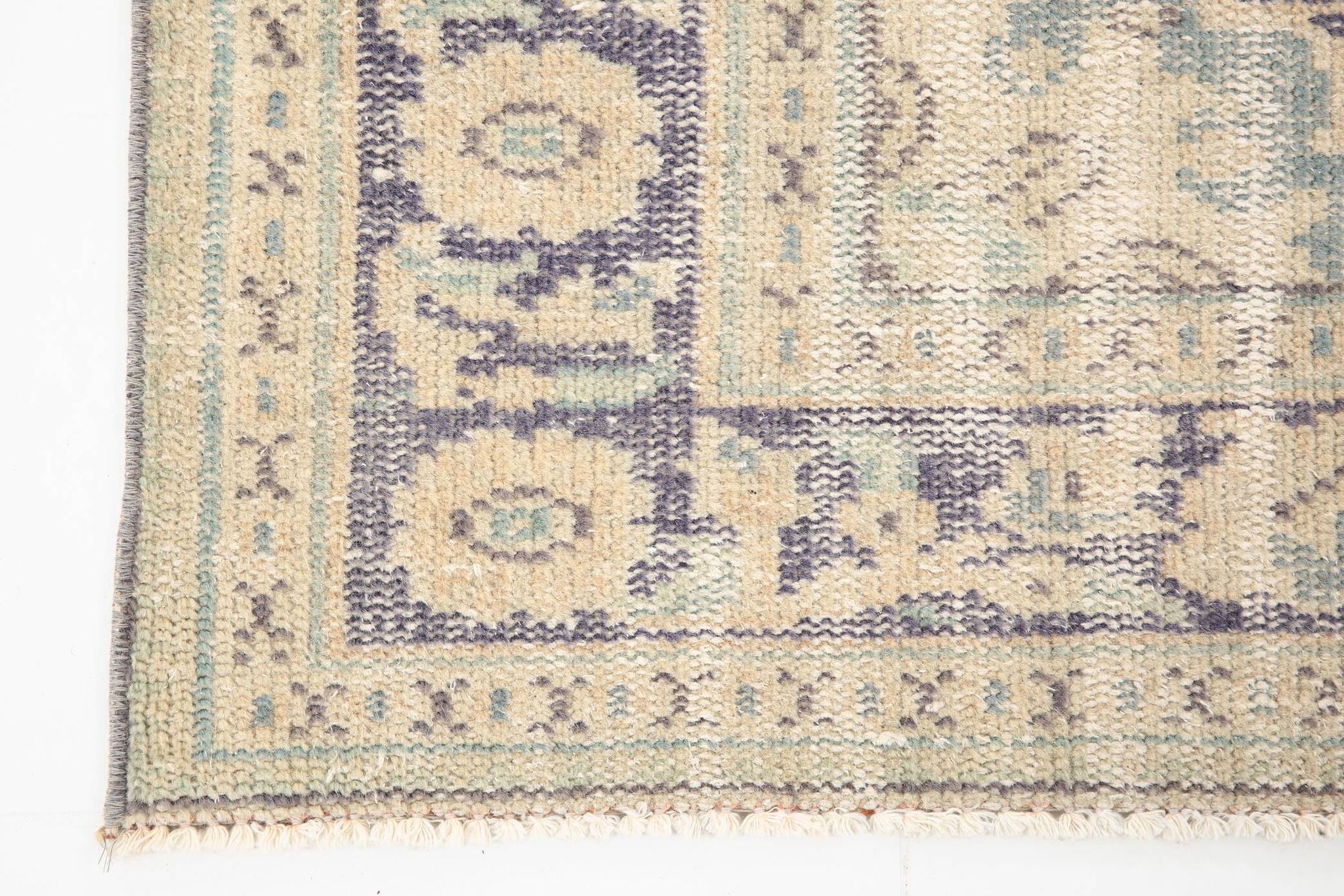 5x9 Beige & Blue Handmade Wool Turkish Rug, 166x272Cm SK 2401 FREE SHIPPING