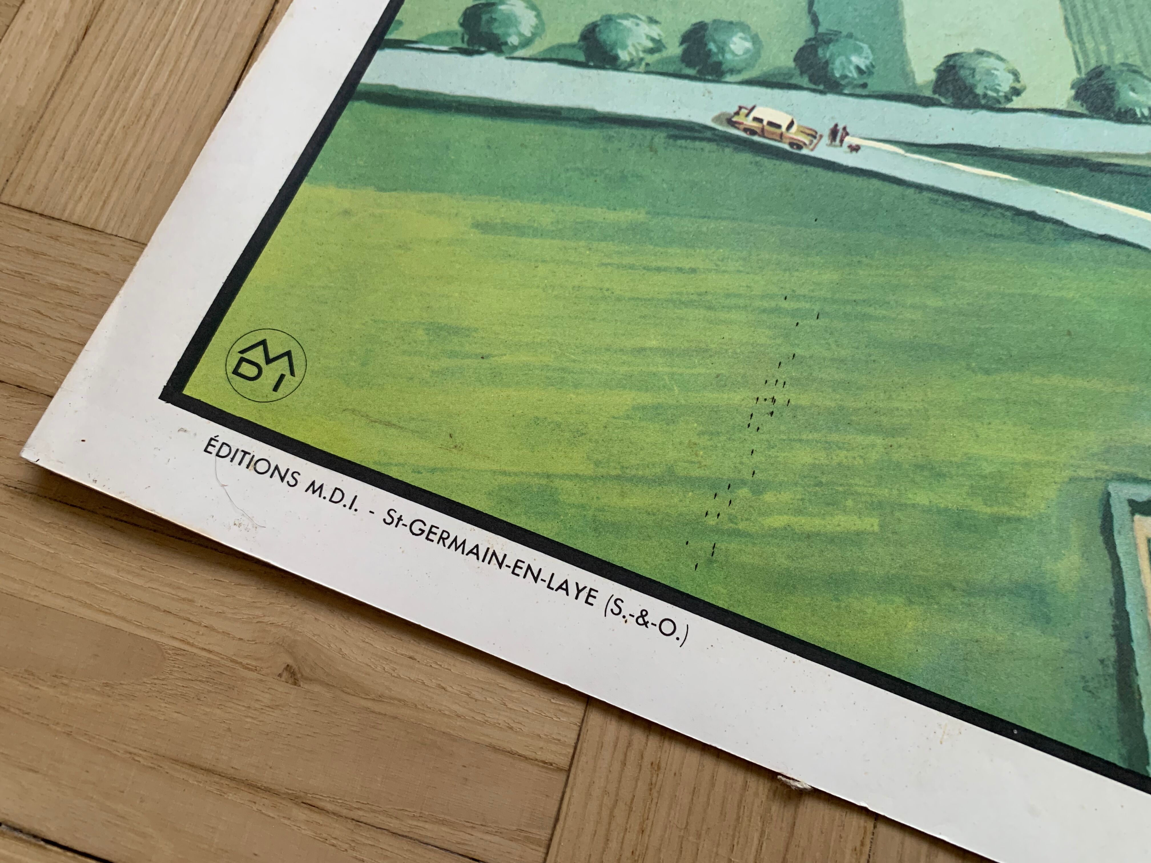 Pedagogical school poster frame