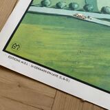 Pedagogical school poster frame