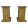 Pair of Art Deco Travertine Columns, Italy, Elegant Design, 1940s