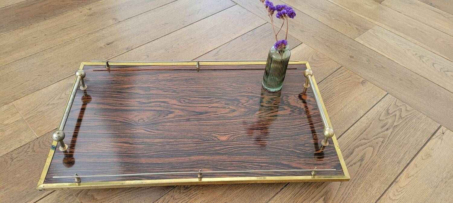 Folding breakfast tray