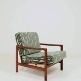 Vintage Armchair Green Cushions Classic Design