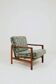 Vintage Armchair Green Cushions Classic Design