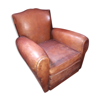 Fauteuil club en cuir