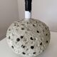 Large mid-century Danish brutalist ceramic table lamp in the style of Sejer, 1960s