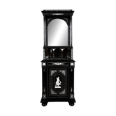 Display Cabinet in Blackened Pear Wood, Napoléon III period – 2nd half of the 19th century