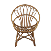 Vintage rattan basket chair