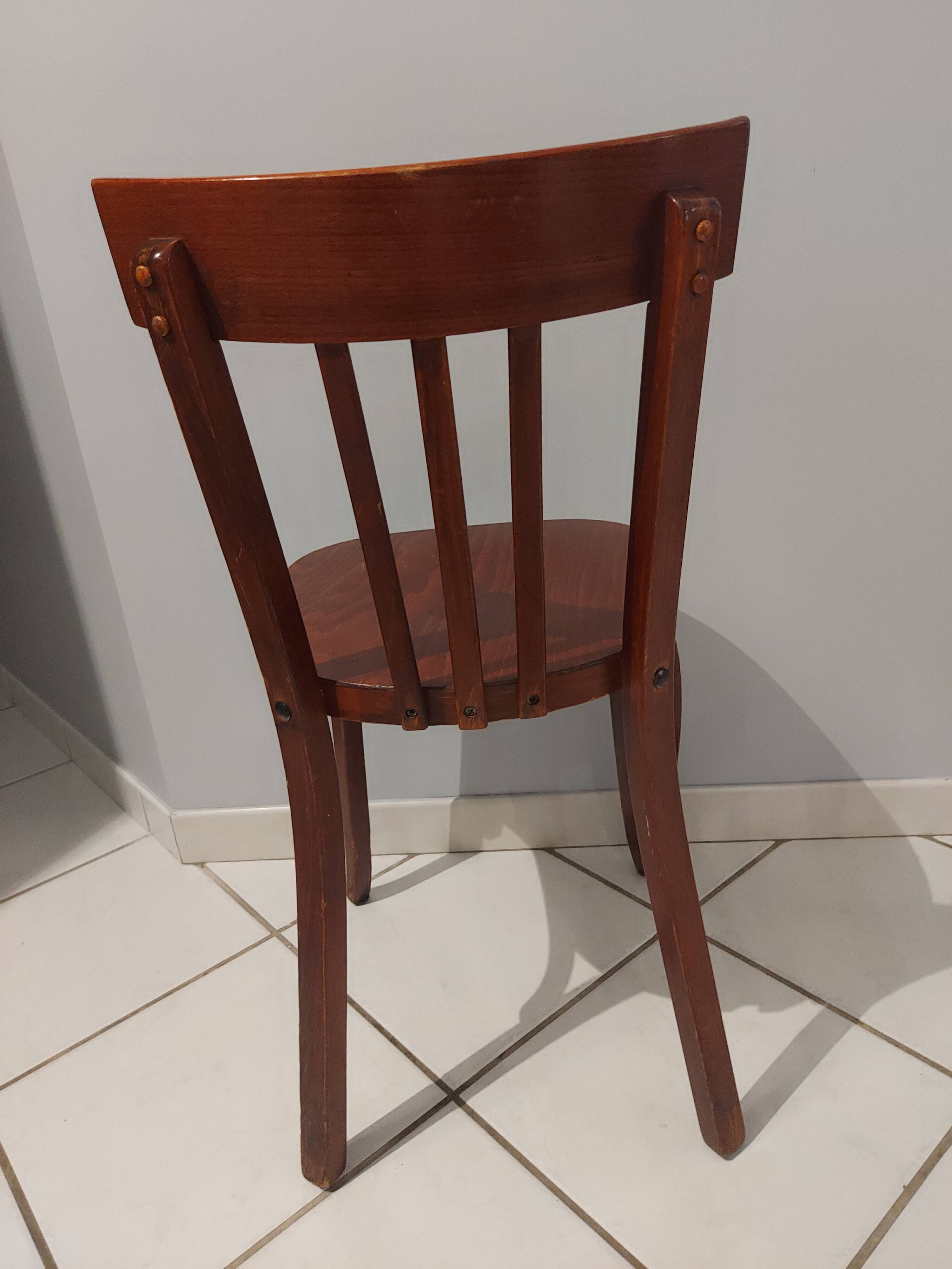 Suite of 6 chairs by Baumann vintage 1970s