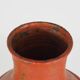 Monumental sun vase "Fat Lava" from the mid-century, with a rare movable ceramic handle handmade.