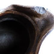 Old stoneware farm jug; stoneware pitcher for water, wine, cider...