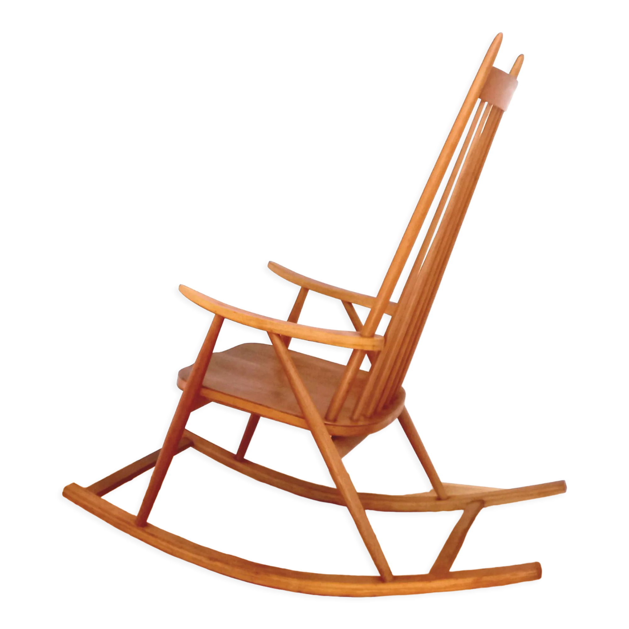 Rocking chair Holesov, Czechoslovakia 60s, Vintage, Retro