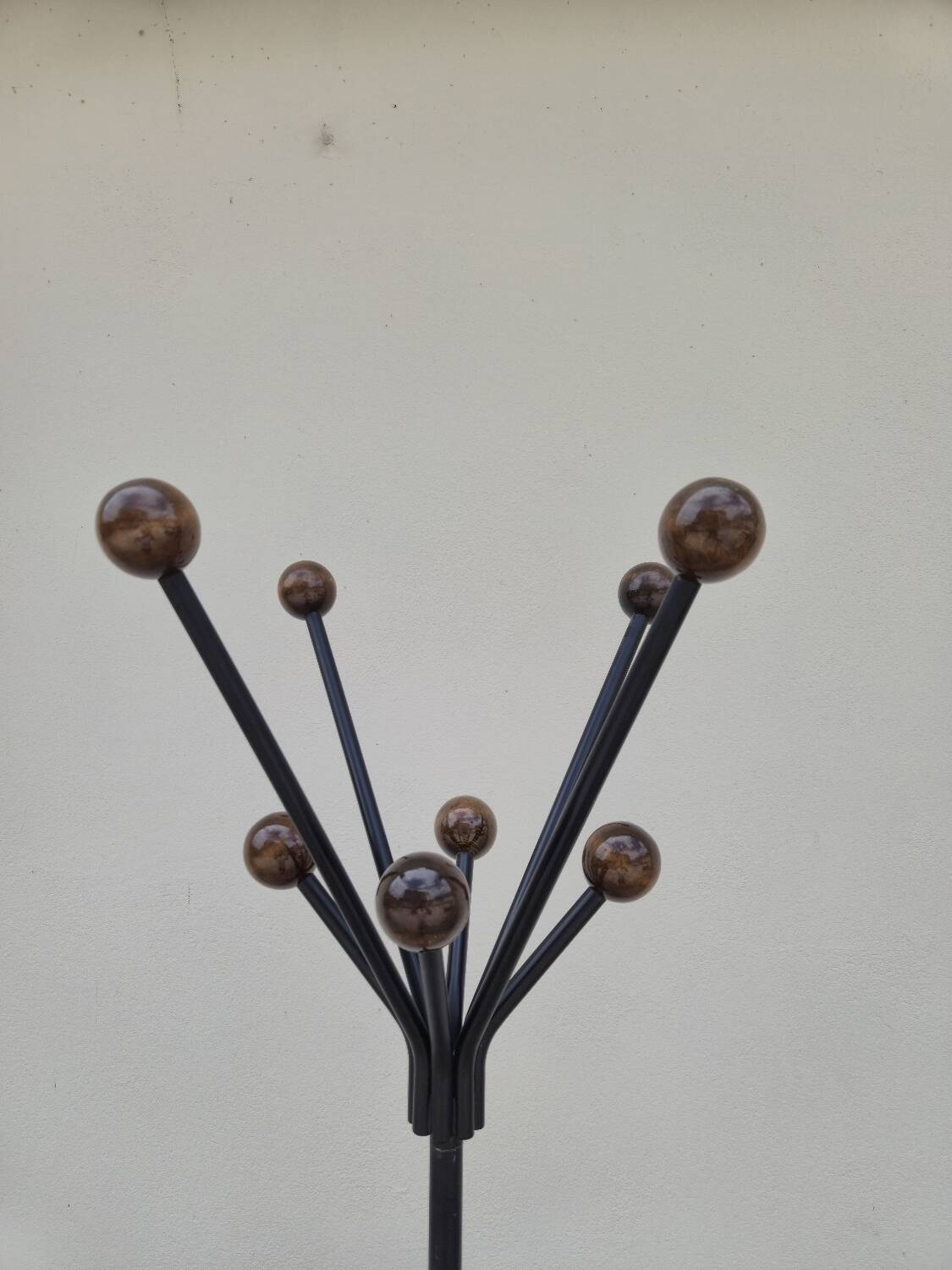 Vintage parrot coat rack with balls, 1950s design