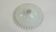 Vintage lampshade in white opaline glass with a transparent serrated edge – Globe